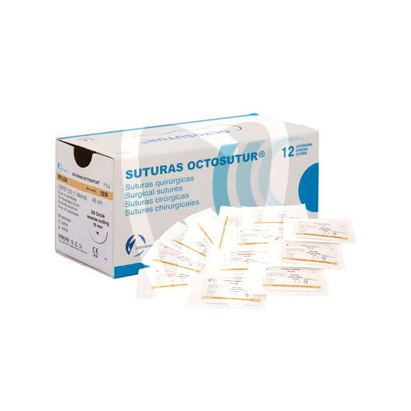 Sutura octosutur nylon agujas y biomateriales laboratorios clarben