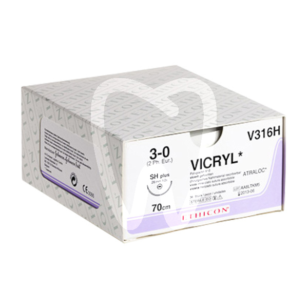 Sutura vicryl  4/0 rb-1 70cm v304h agujas y biomateriales ethicon
