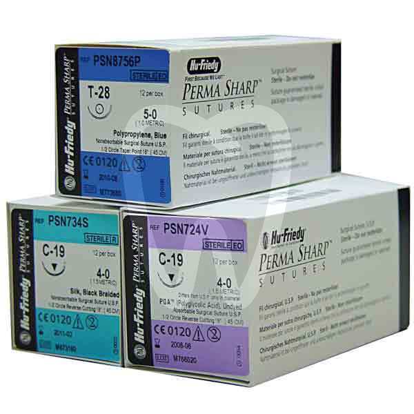 Suturas perma-sharp polipropileno agujas y biomateriales hu-friedy