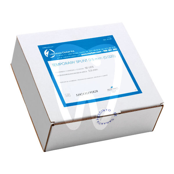 Temporary splint 05mm (50 und) impresión y prótesis laboratorios clarben