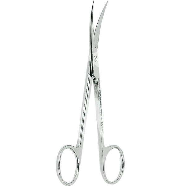 Tijera encias curva instrumental asa dental