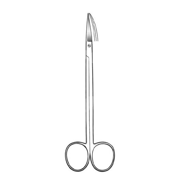 Tijera kelly curva 16cm instrumental asa dental