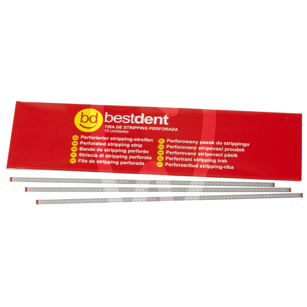 Tiras de stripping perforadas 1 lado 4mm instrumental bestdent