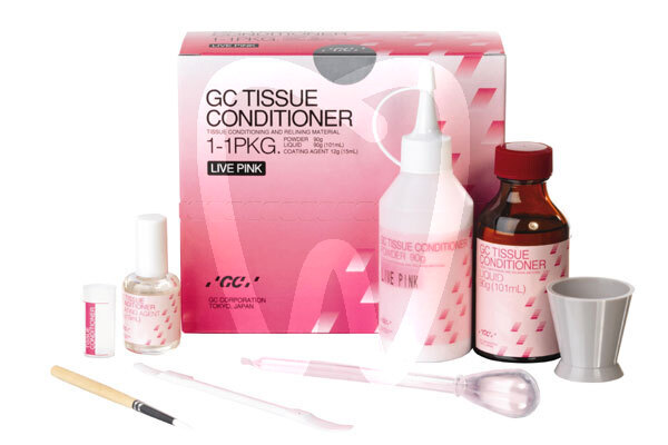 Tissue conditioner kit rosa 1:1 impresión y prótesis gc