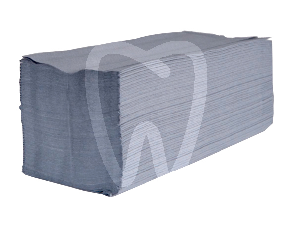 Toalla azul doble capas papel gofrado reciclado desechables qualque