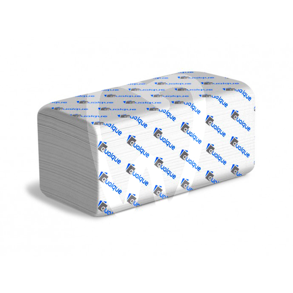 Toalla tissu blanca 2 capas 21x35cm. desechables qualque