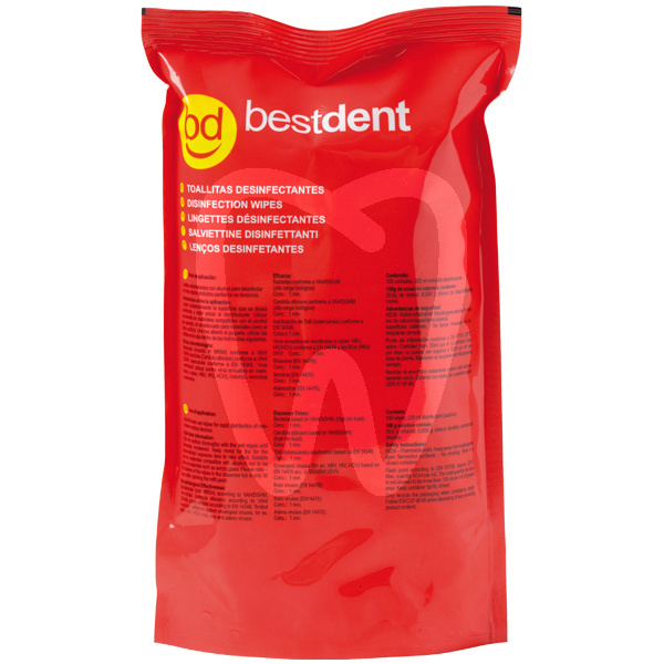 Toallitas desinfect. reposición 100u. covid 19 bestdent