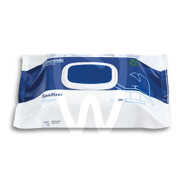 Toallitas desinfectantes sanifizer 100u prevención y diagnóstico euronda monoart