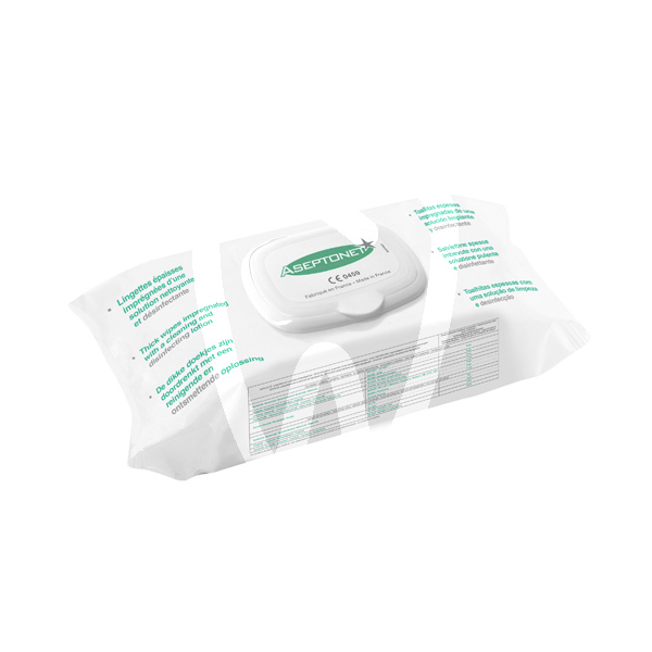 Toallitas gruesas aseptonet 18x20cm. prevención y diagnóstico steridis