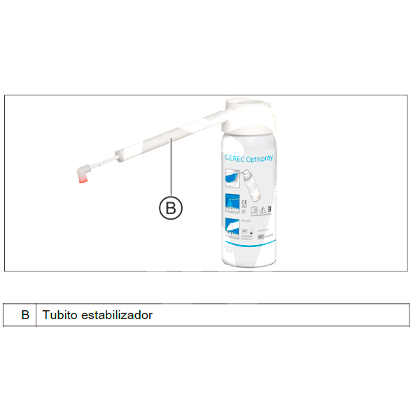 Tubo estabilizador cerec optispray 25u. impresión y prótesis dentsply sirona lab