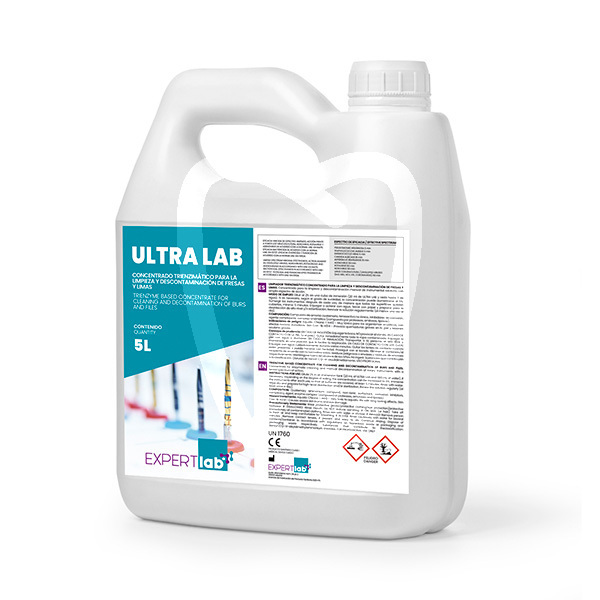 Ultra lab desinfectante de fresas trienzimático concentrado 5l fresas expertlab