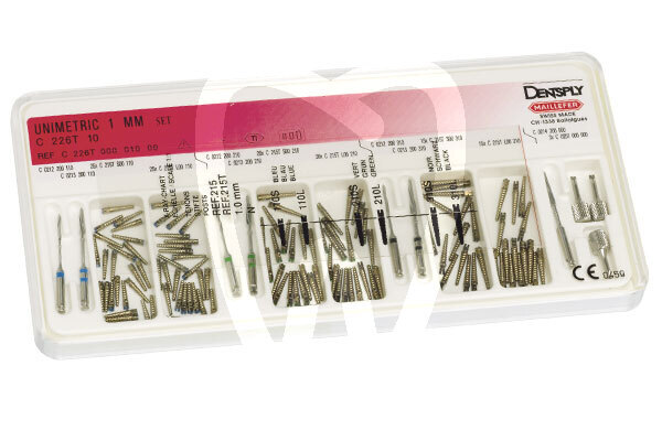 Unimetric estuche (1mm) reconstrucción dentsply maillefer