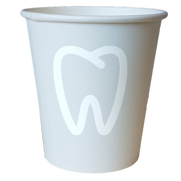 Vasos de papel blancos 160ml desechables medistock