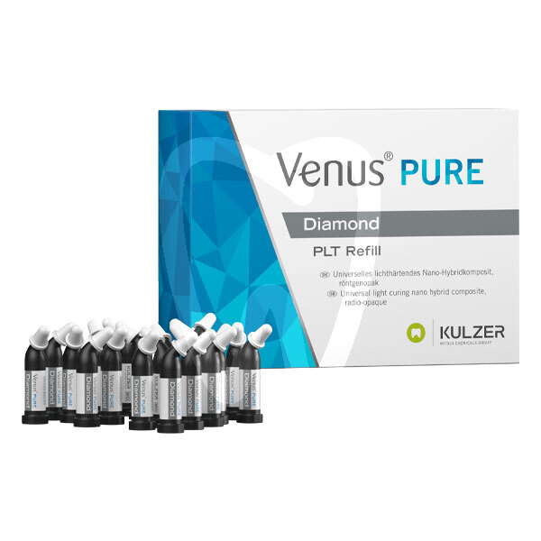 Venus diamond pure shades cápsulas reconstrucción kulzer