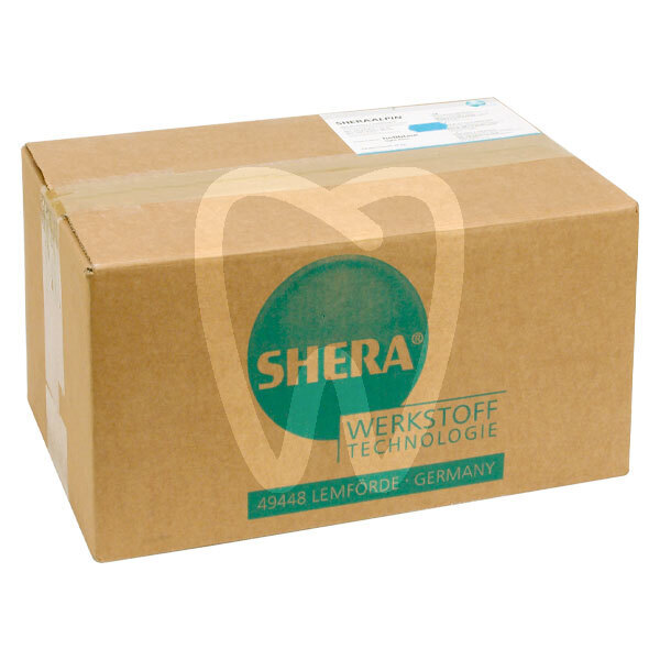 Yeso shera alpin duro azul tipo iii/3 – 20kg impresión y prótesis shera