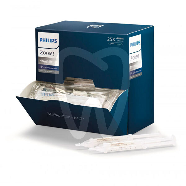Zoom nitewhite 16% pc - 25 jeringas prevención y diagnóstico philips